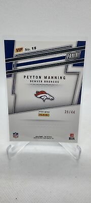 2024 Panini National #15 Peyton Manning Black Yellow Green Shimmer #/44