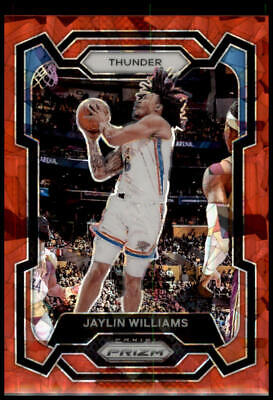 2023-24 Panini Prizm #214 Jaylin Williams Prizms Red Ice