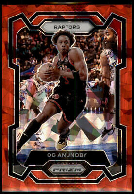 2023-24 Panini Prizm #91 OG Anunoby Prizms Red Ice