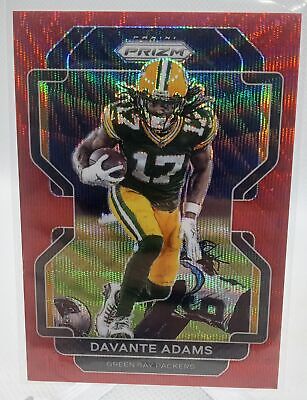 2021 Panini Prizm #135 Davante Adams Red Wave #/149