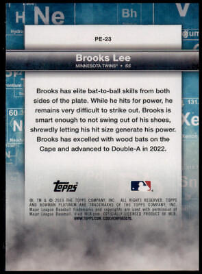 2023 Bowman Platinum #PE-23 Brooks Lee Precious Elements