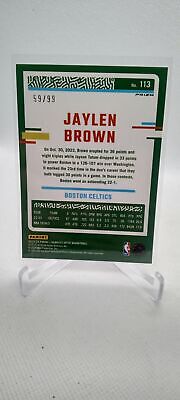 2023-24 Donruss Optic #113 Jaylen Brown Red #/99