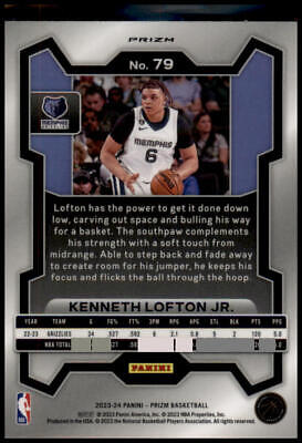 2023-24 Panini Prizm #79 Kenneth Lofton Jr. Prizms Hyper