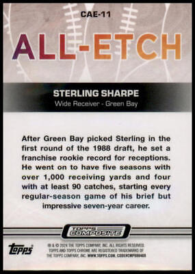 2023 Topps Composite #CAE-11 Sterling Sharpe Chrome All Etch