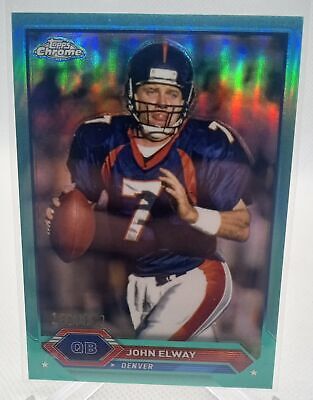 2023 Topps Composite #7 John Elway Topps Chrome Aqua Refractor #/199