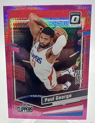 2023-24 Donruss Optic #157 Paul George Hyper Pink