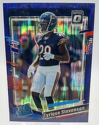 2023 Donruss Optic #219 Tyrique Stevenson Purple Shock Rated Rookie