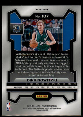 2023-24 Panini Prizm #187 Dirk Nowitzki Prizms Red Ice