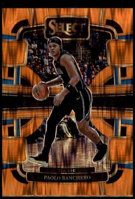 2023-24 Panini Select #31 Paolo Banchero Orange Flash Prizms