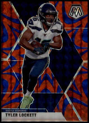 2020 Panini Mosaic #183 Tyler Lockett Prizm Reactive Blue