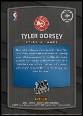 2017-18 Donruss Optic #157 Tyler Dorsey Rated Rookie Shock