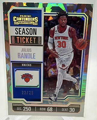 2023-24 Panini Contenders #18 Julius Randle Cracked Ice Ticket #/25