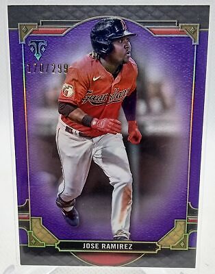 2022 Topps Triple Threads #85 Jose Ramirez Amethyst #/299