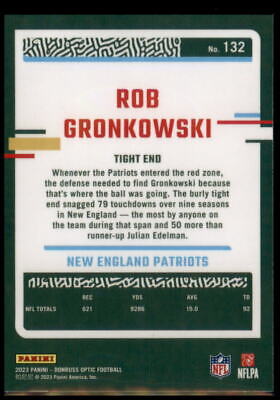 2023 Donruss Optic #132 Rob Gronkowski