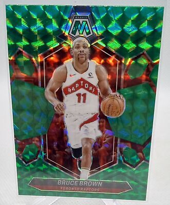 2023-24 Panini Mosaic #185 Bruce Brown Green Prizm