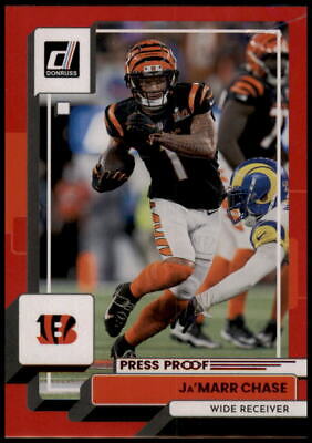 2022 Donruss #196 Ja'Marr Chase Red Press Proof