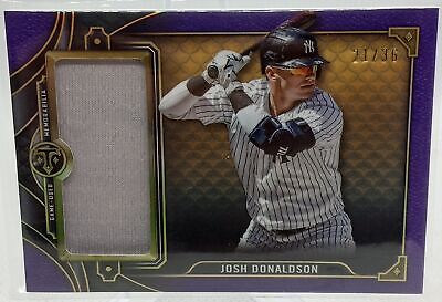 2022 Topps Triple Threads #SJR2-JDO1 Josh Donaldson Jumbo Relics Amethyst #/36