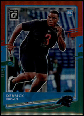 2020 Donruss #P-264 Derrick Brown Optic Preview Red and Green