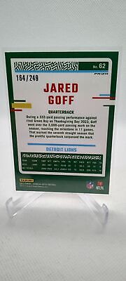 2023 Donruss Optic #62 Jared Goff Orange #/249