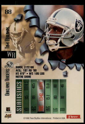 1996 Fleer Metal #88 Tim Brown