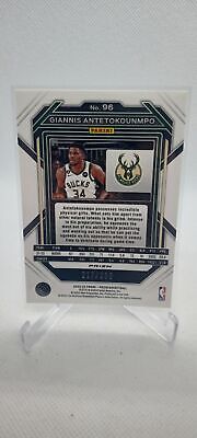 2022-23 Panini Prizm #96 Giannis Antetokounmpo Prizms Red #/299