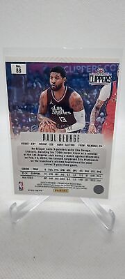 2023-24 Panini Prizm Deca #86 Paul George Base Prizms Red #/199