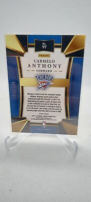 2017-18 Panini Select #97 Carmelo Anthony Maroon Prizms #/199