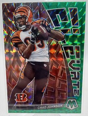 2023 Panini Mosaic #E-CJ Chad Johnson Elevate Mosaic Green