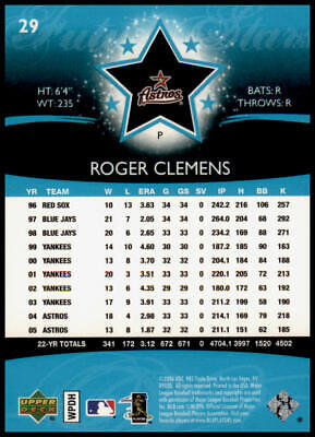 2006 Upper Deck Future Stars #29 Roger Clemens