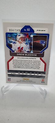 2021 Panini Prizm #102 Drew Bledsoe Red Wave #/149