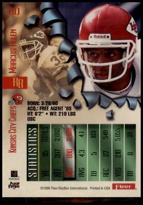 1996 Fleer Metal #60 Marcus Allen