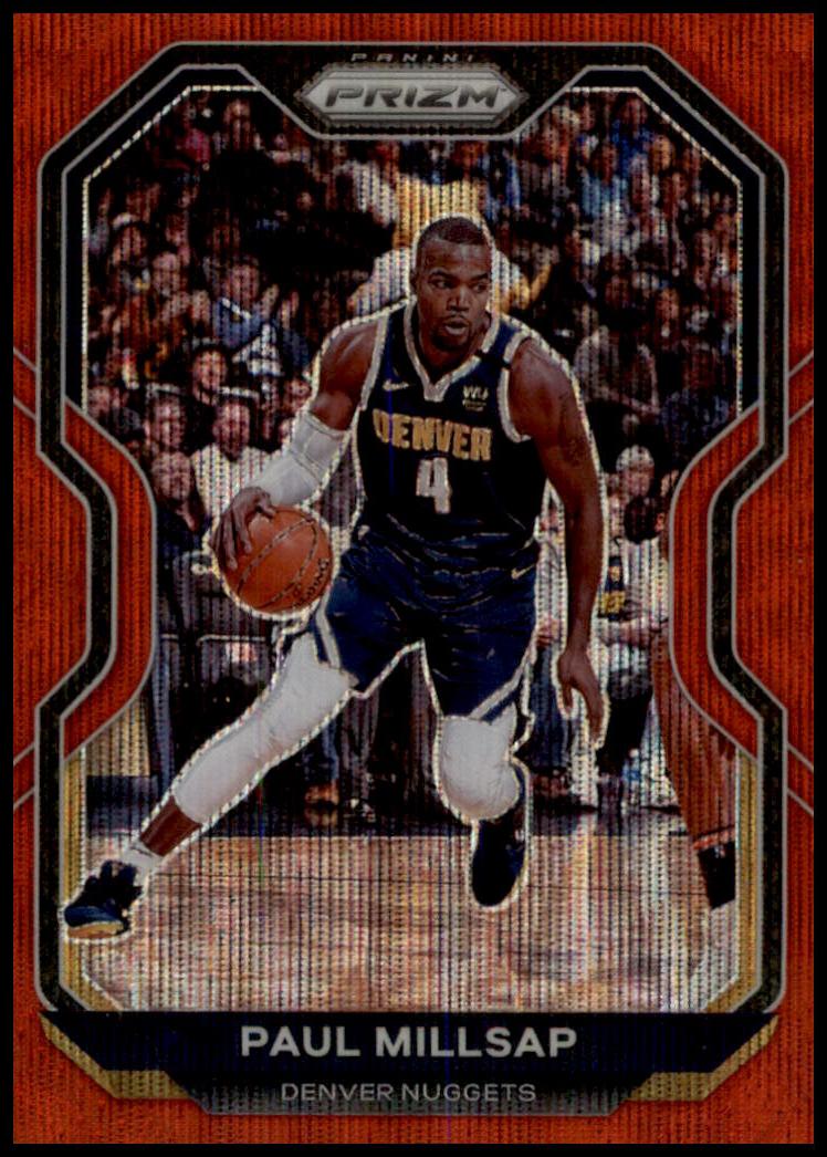 2020-21 Panini Prizm #44 Paul Millsap Ruby Wave Prizms