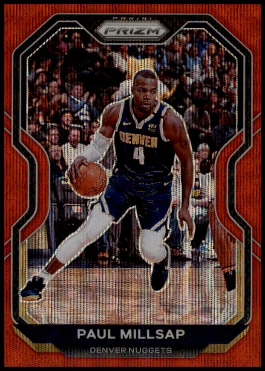 2020-21 Panini Prizm #44 Paul Millsap Ruby Wave Prizms