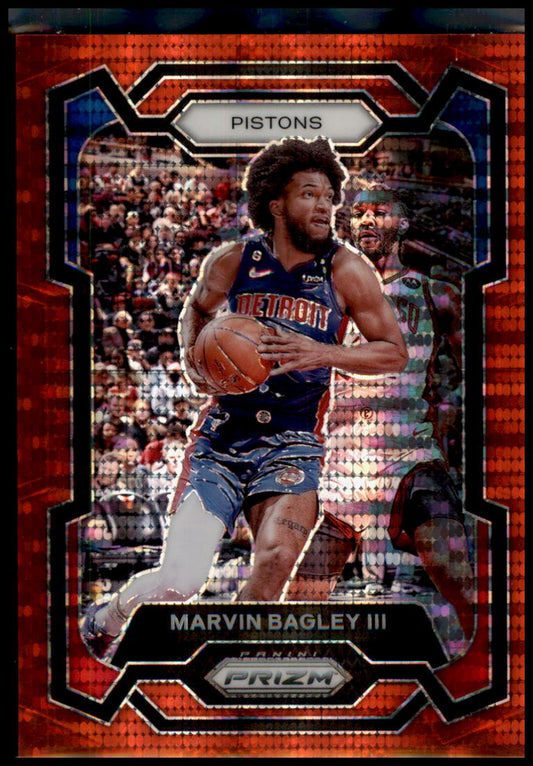 2023-24 Panini Prizm #234 Marvin Bagley III Prizms Red Seismic #/299