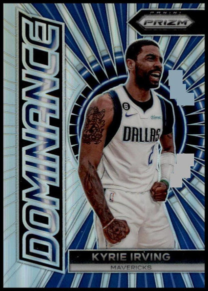 2023-24 Panini Prizm #8 Kyrie Irving Dominance Prizms Silver