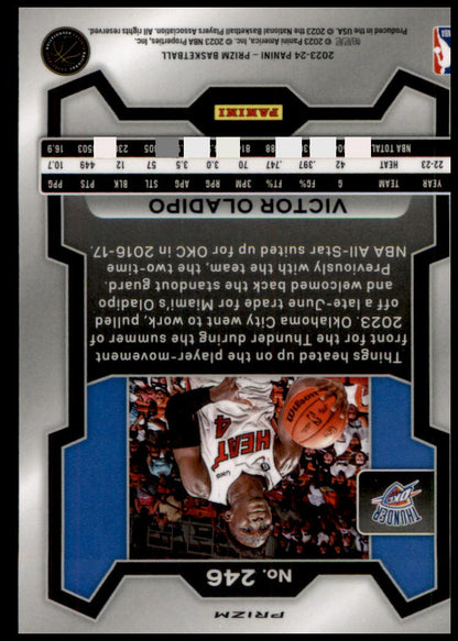 2023-24 Panini Prizm #246 Victor Oladipo Prizms Ice