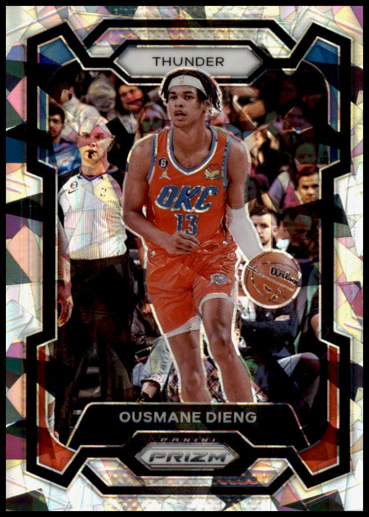 2023-24 Panini Prizm #217 Ousmane Dieng Prizms Ice