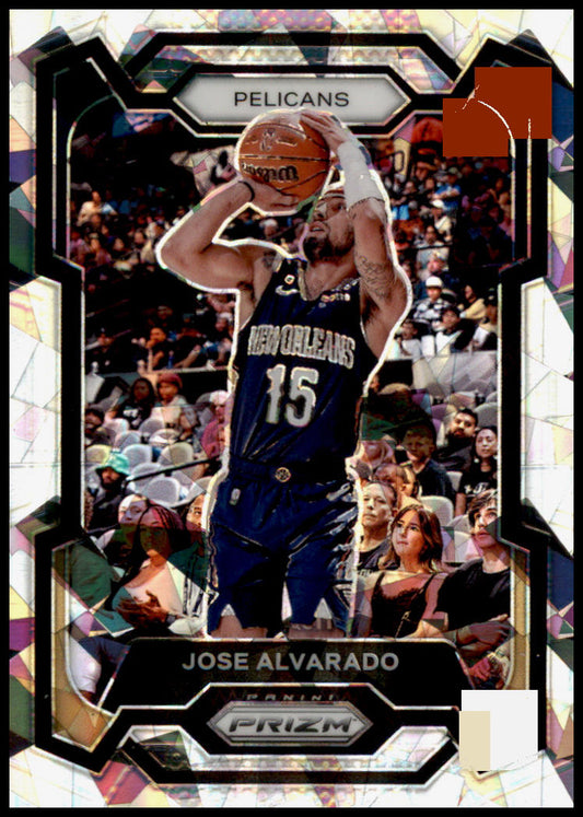 2023-24 Panini Prizm #244 Jose Alvarado Prizms Ice