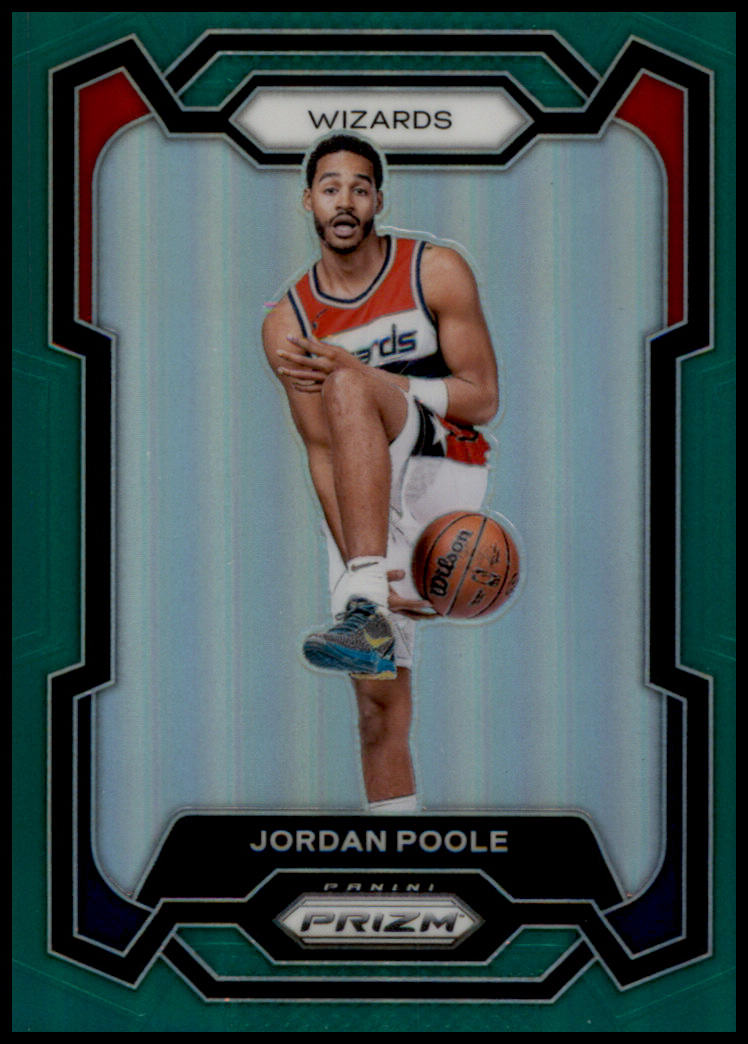 2023-24 Panini Prizm #51 Jordan Poole Prizms Green