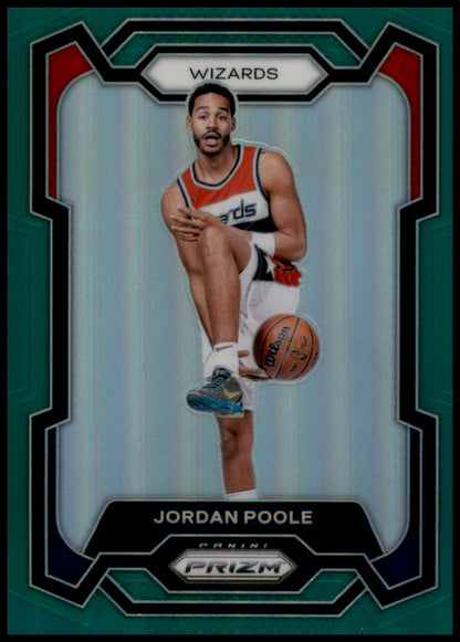 2023-24 Panini Prizm #51 Jordan Poole Prizms Green