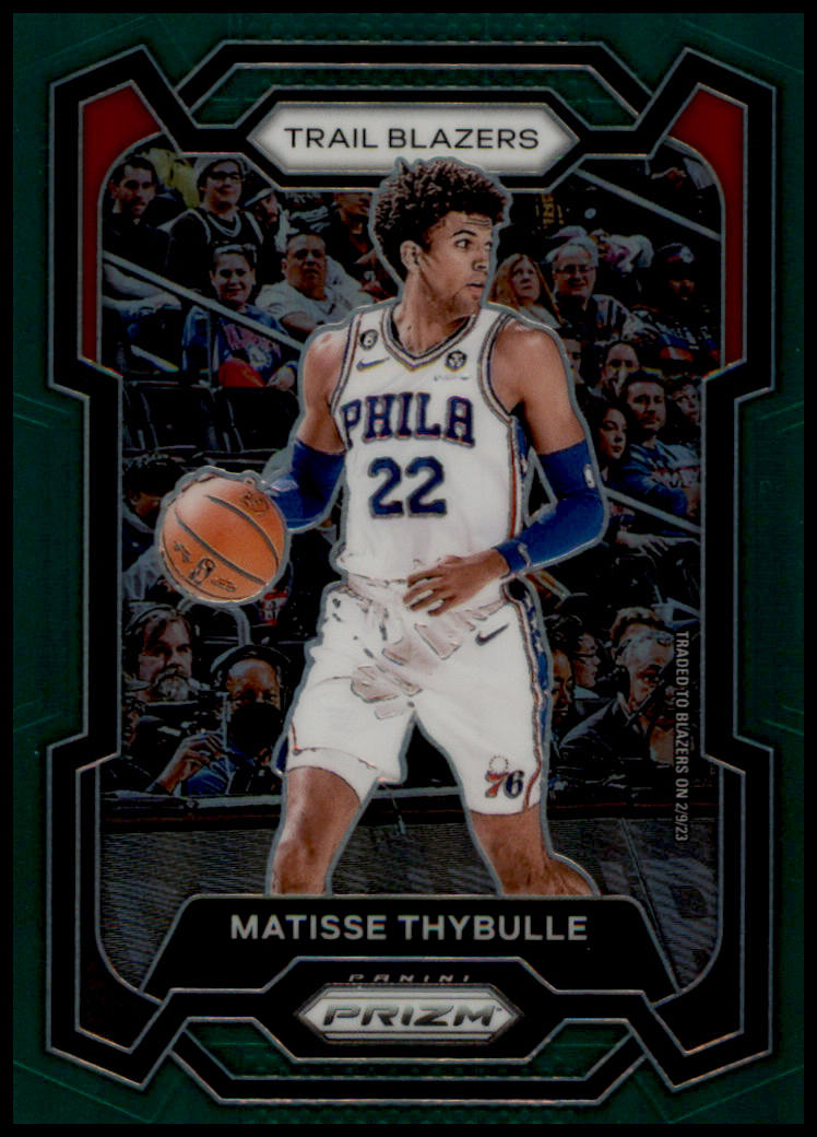 2023-24 Panini Prizm #269 Matisse Thybulle Prizms Green