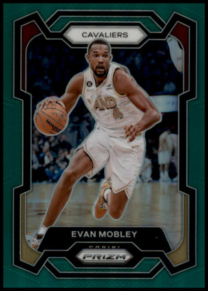 2023-24 Panini Prizm #55 Evan Mobley Prizms Green