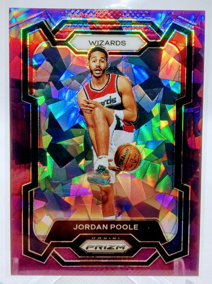 2023-24 Panini Prizm #51 Jordan Poole Prizms Purple Ice #/149