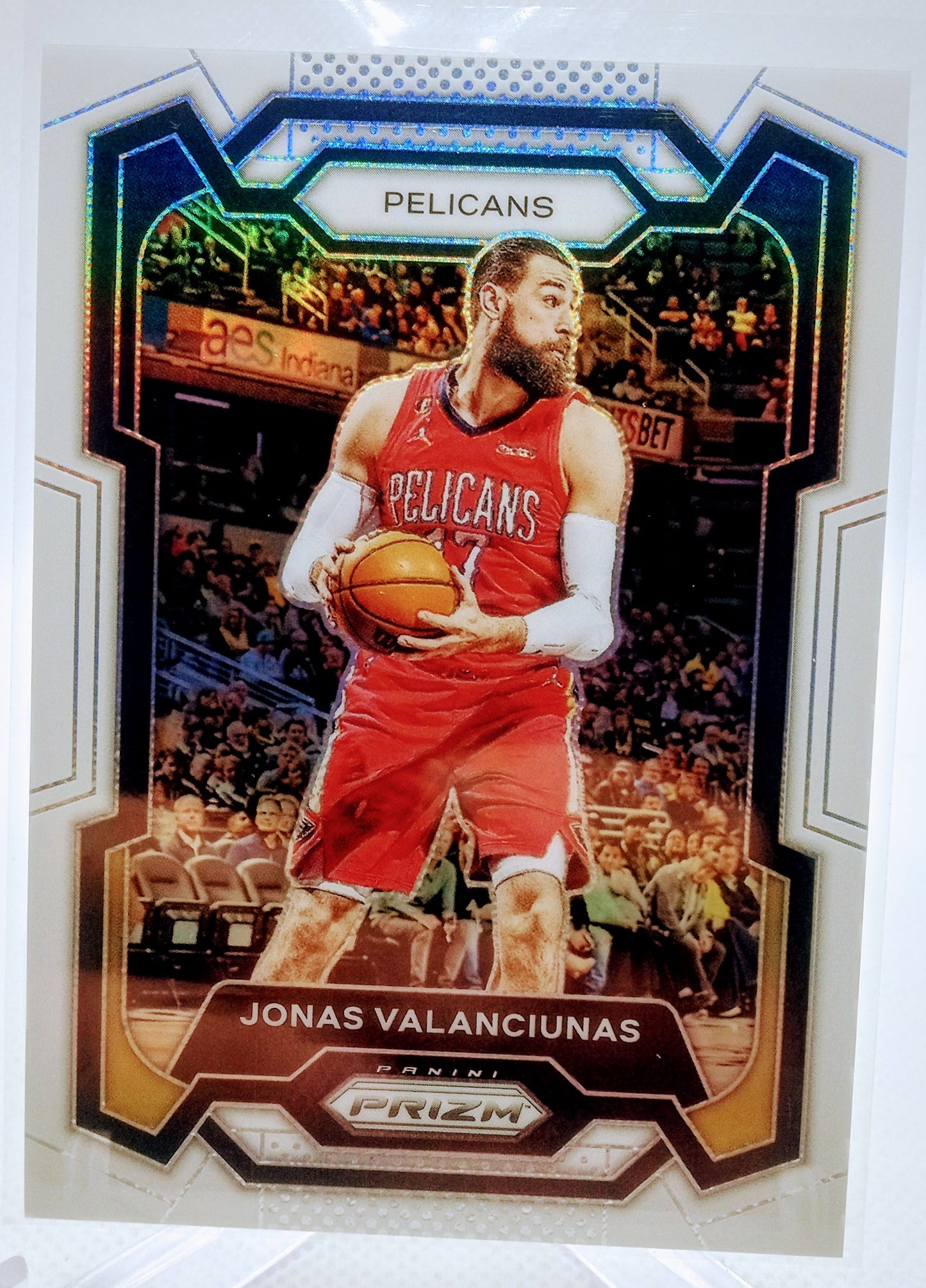 2023-24 Panini Prizm #289 Jonas Valanciunas Prizms White #/175