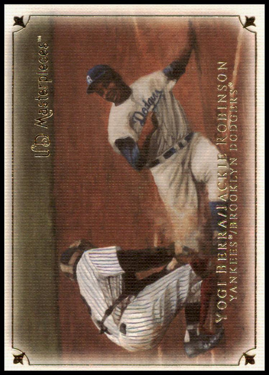 2007 Upper Deck Masterpieces #54 Yogi Berra / Jackie Robinson