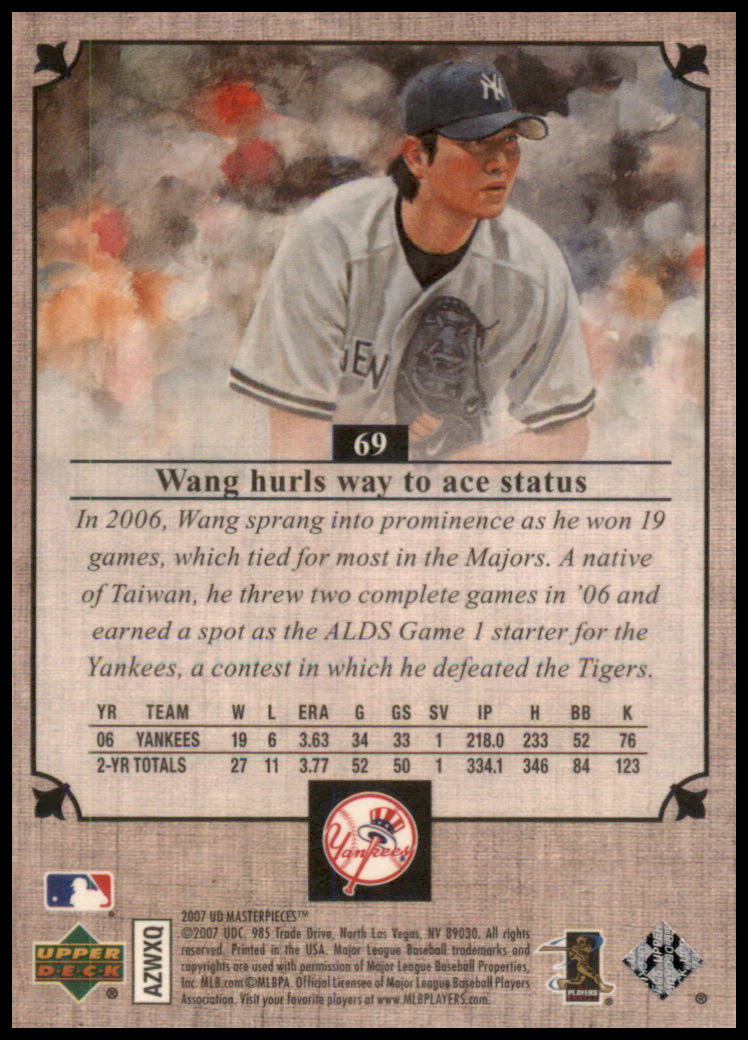 2007 Upper Deck Masterpieces #69 Chien-Ming Wang