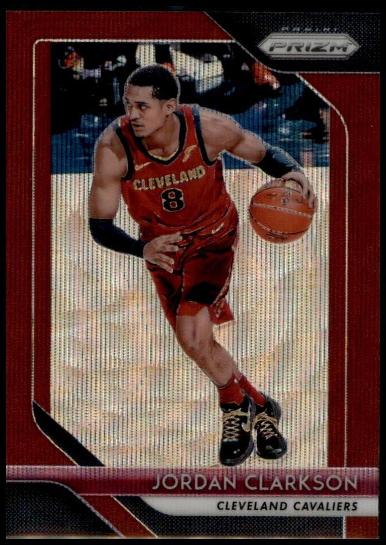 2018-19 Panini Prizm #190 Jordan Clarkson Prizms Ruby Wave