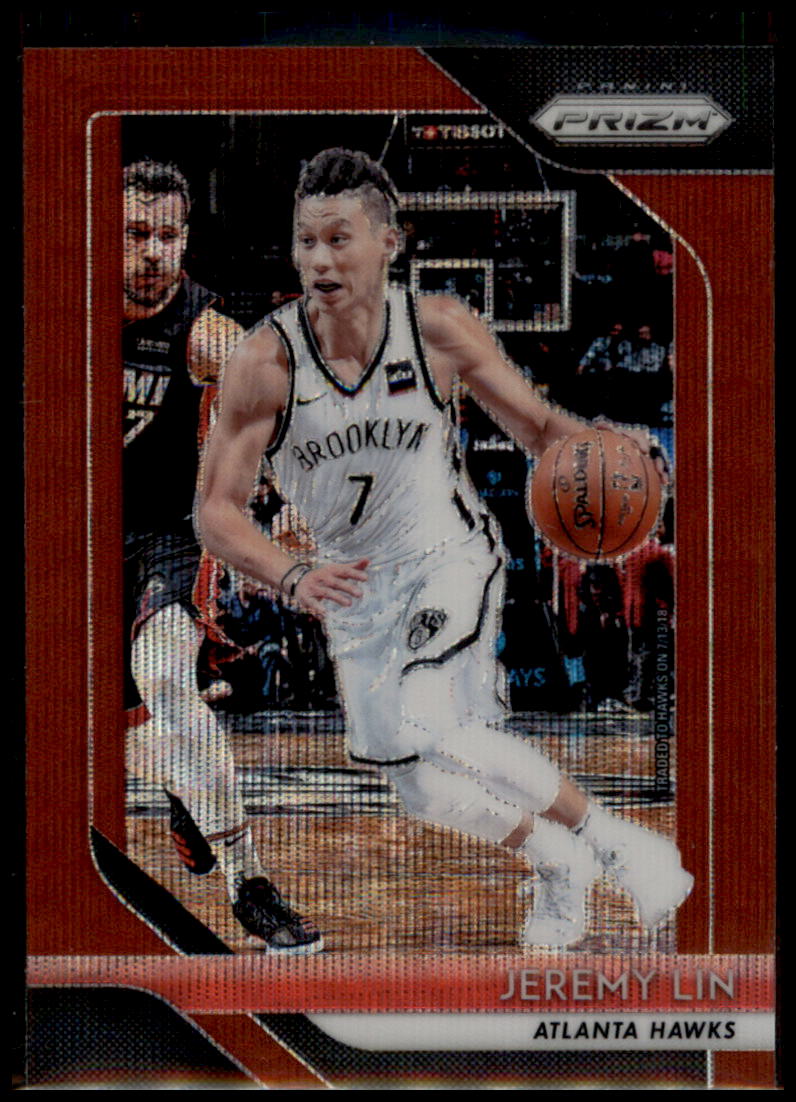 2018-19 Panini Prizm #8 Jeremy Lin Prizms Ruby Wave