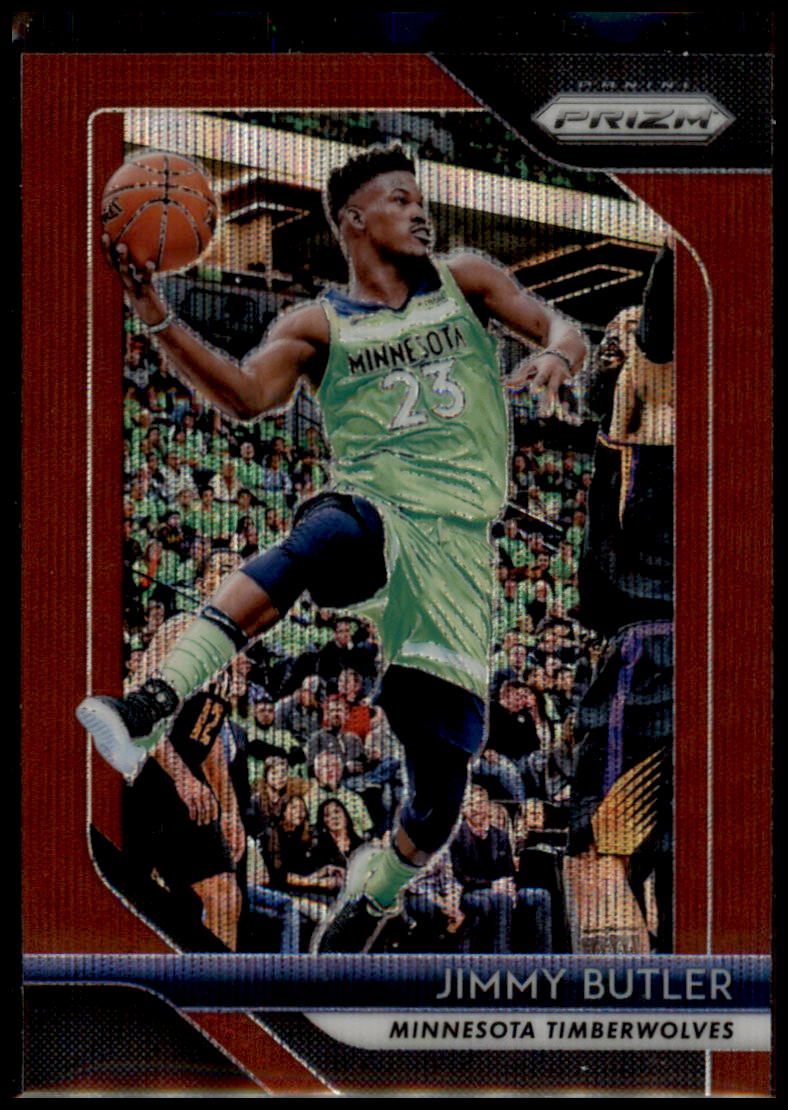 2018-19 Panini Prizm #67 Jimmy Butler Prizms Ruby Wave