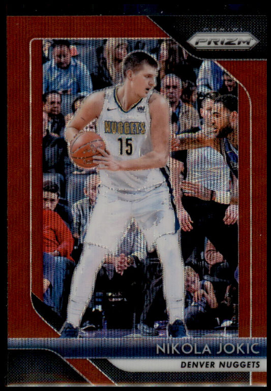 2018-19 Panini Prizm #92 Nikola Jokic Prizms Ruby Wave